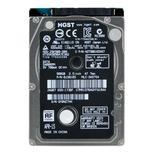 هارد لپ تاپ HGST 1TB استوک (سلامت 100%)